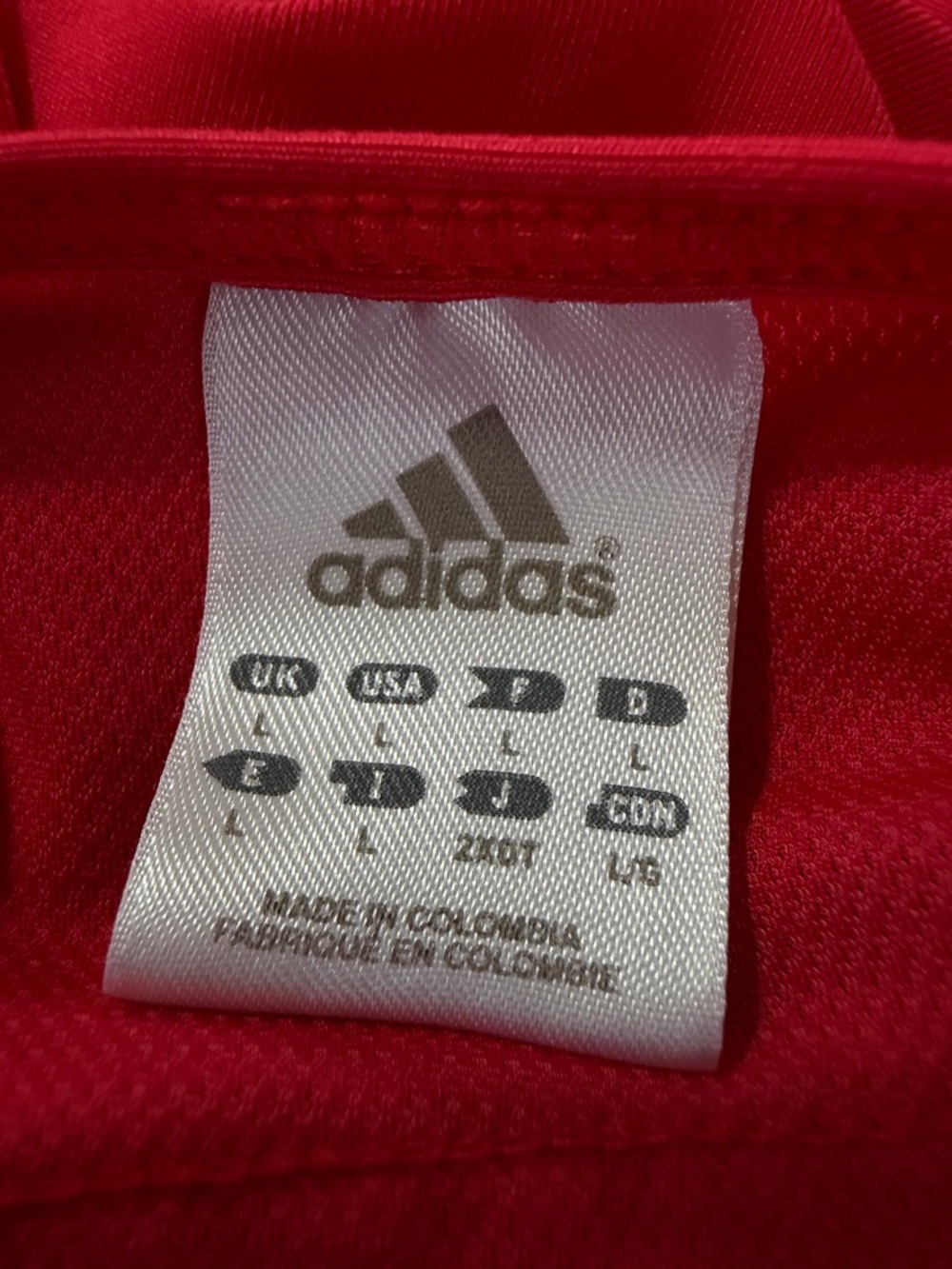Adidas Tank Large Shorts Medium Red Blue Athletic Set Logo Sport Built In Bra - Picture 4 of 5